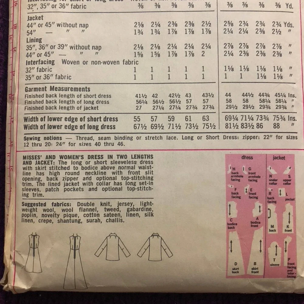 Simplicity 6559 maxi dress jacket pattern sz 12